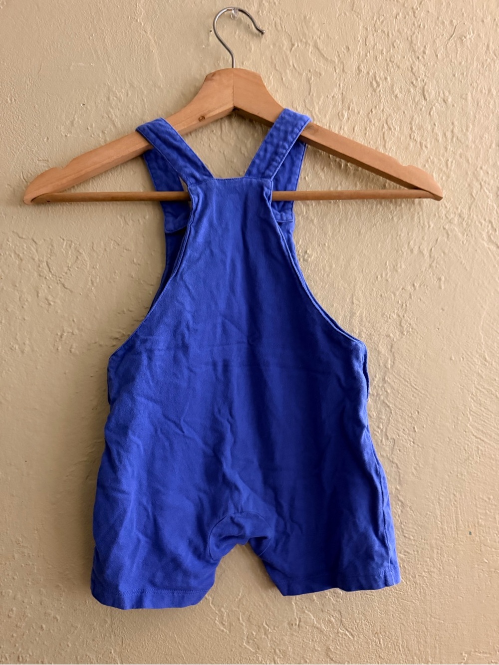 Joules Royal Blue Crocodile Appliqué Short Overalls - Picture 3 of 5